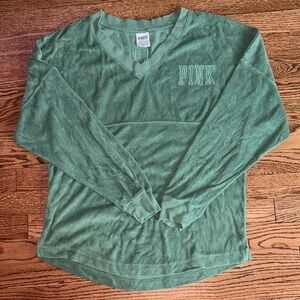 Victoria’s Secret PINK V-Neck Long Sleeve Shirt